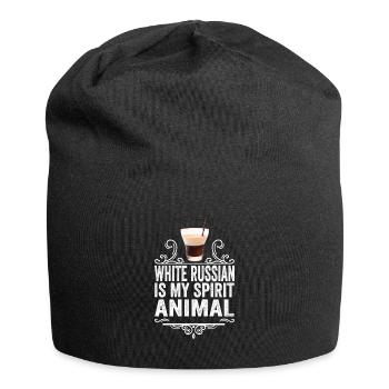 White Russian ist mein Spirit Animal Lustiger Cocktail - Jersey-Beanie - Schwarz - Vorne