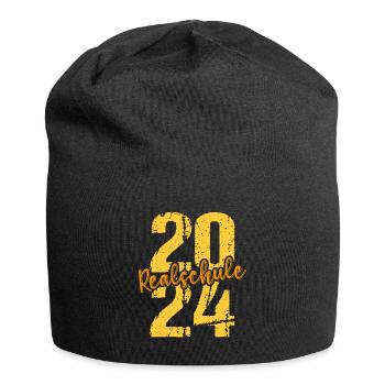Realschule Junge Mädchen Realschule 2024 - Jersey-Beanie - Schwarz - Vorne