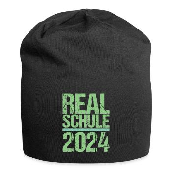 Realschule Junge Mädchen Realschule 2024 - Jersey-Beanie - Schwarz - Vorne