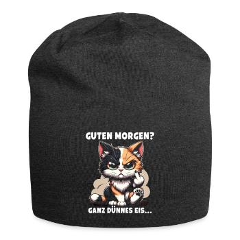Good morning? Very Thin Ice Sarcastic - Jersey Beanie - charcoal grey - Front