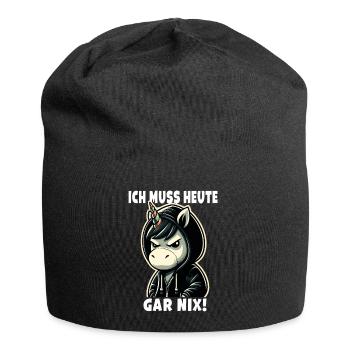 Je n’ai rien de sarcastique aujourd’hui - Bonnet en jersey - noir - Devant