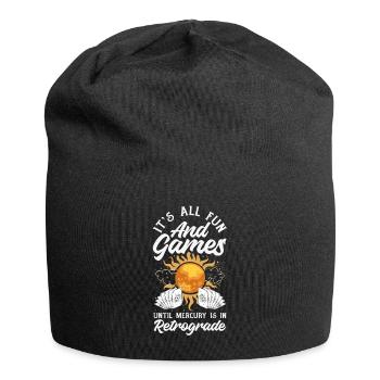 Retrograde planets Mercury retrograde - Jersey Beanie - black - Front