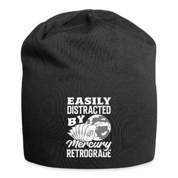 Retrograde planets Mercury retrograde - Jersey Beanie - black - Front