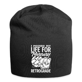 Retrograde planets Mercury retrograde - Jersey Beanie - black - Front