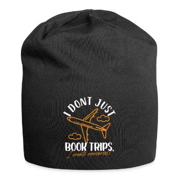 Je ne me contente pas de réserver des voyages, je crée des souvenirs Voyage - Bonnet en jersey - noir - Devant