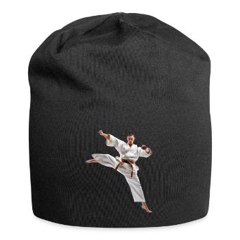 Karate ist eine anspruchsvolle Kampfkunst - Jersey-Beanie - Schwarz - Vorne
