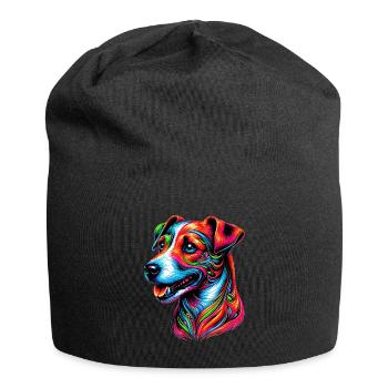 Jack Russell Terrier Dog - Jersey Beanie - black - Front