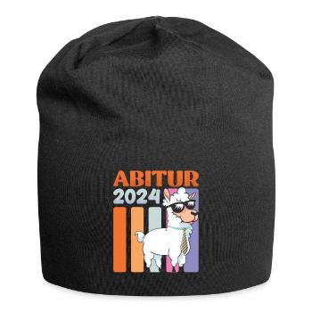 High School Diploma 2024 Llama High School Graduates Graduation - Jersey Beanie - black - Front