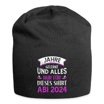 Années de fin d’études secondaires apprises juste pour cette chemise - Bonnet en jersey - noir - Devant