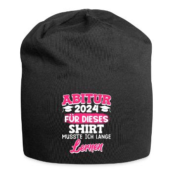 J’ai dû étudier pour cette chemise - Bonnet en jersey - noir - Devant