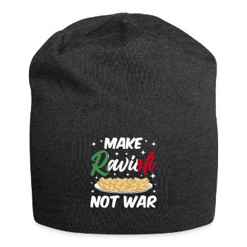 Lustige Italienisches Ravioli Pasta - Jersey-Beanie - Anthrazit - Vorne