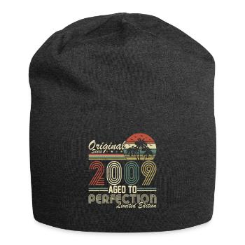 Unique 2009 Vintage Retro Artwork - Jersey Beanie - charcoal grey - Front