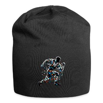 Polygon Art Wrestler Wrestling Wrestlers - Jersey Beanie - black - Front