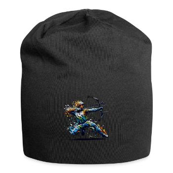 Polygon Art Archer Archery Bow And Arrow Archers - Jersey Beanie - black - Front