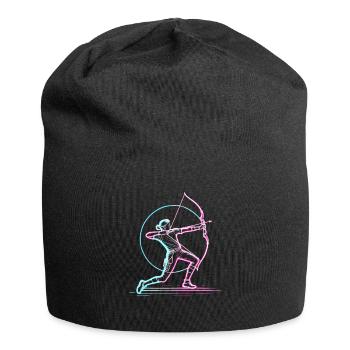 Bogenschütze Bogenschießen Bogen und Pfeil Bogenschützen - Jersey-Beanie - Schwarz - Vorne