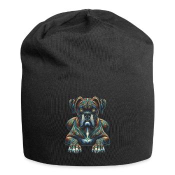 Mandala Art Boxer Hund Boxer - Jersey-Beanie - Schwarz - Vorne
