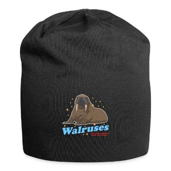 Walrus Walrus Seal Gift - Jersey Beanie - black - Front
