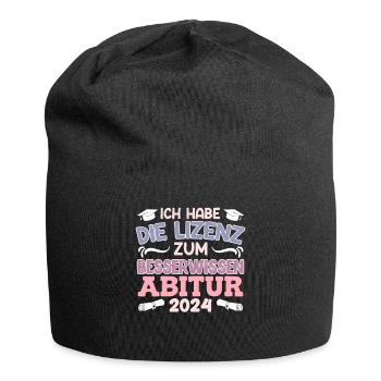 High School Graduate License to Cleverly Fuck High School Graduation - Jersey Beanie - black - Front