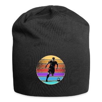 Fußball Fußballer - Jersey-Beanie - Schwarz - Vorne