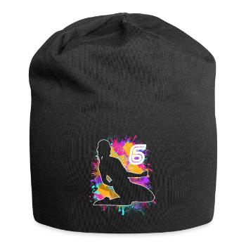 Soccer Woman Soccer 6th Birthday - Jersey Beanie - black - Front