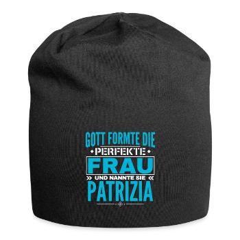 Conception du nom Patrizia - Bonnet en jersey - noir - Devant