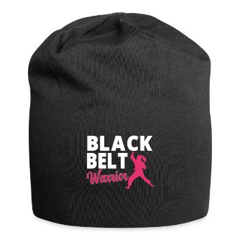 Karate Girl Martial Arts Women Karate Kick - Jersey-Beanie - Schwarz - Vorne