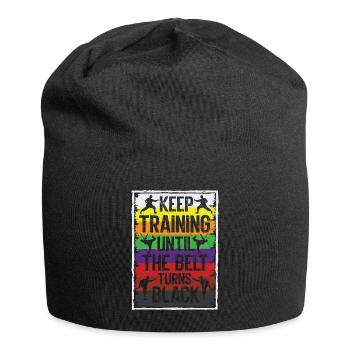 Karate Black Belt Martial Arts Karate Kick - Jersey-Beanie - Schwarz - Vorne