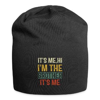 Ich bin's Hallo Ich bin der Bruder Ich bin's Vintage Lustig - Jersey-Beanie - Schwarz - Vorne