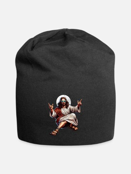 Tanzen Jesus Break Dancing Jesus Lustig Jesus t - Jersey-Beanie - Schwarz