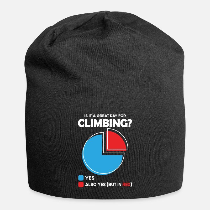 Is it a great Day for climbing - Jersey-Beanie - Schwarz