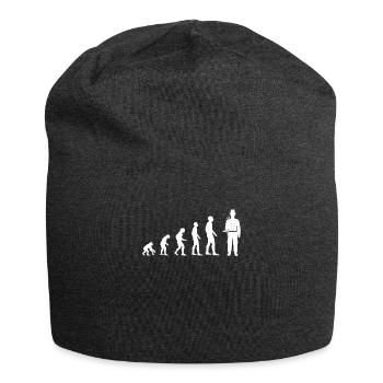 L’évolution vers le bonheur - Bonnet en jersey - charbon - Devant