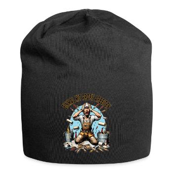 Einmal Mit Profis Arbeiten lustiger Maler-Meister - Jersey-Beanie - Schwarz - Vorne