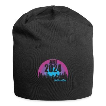 Abitur Junge Mädchen Abi Abitur 2024 - Jersey-Beanie - Schwarz - Vorne
