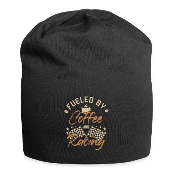 Fueled by Coffee and Racing Minicar Slot Car RC - Jersey Beanie - black - Front