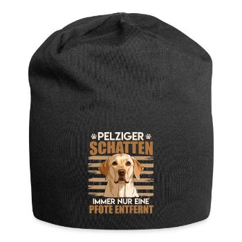 Labrador Herrchen PELZIGER SCHATTEN Labrador - Jersey-Beanie - Schwarz - Vorne