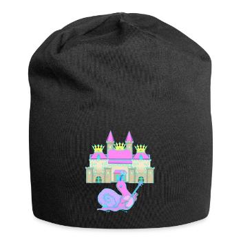 Schnecke Mittelalter Hofnarr Narr Komiker lustig - Jersey-Beanie - Schwarz - Vorne