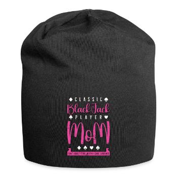 Classic Blackjack Player Mom The Card Game Lover - Jersey Beanie - black - Front