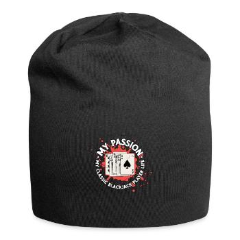Classic Blackjack My Passion My Classic Card Game - Jersey Beanie - black - Front
