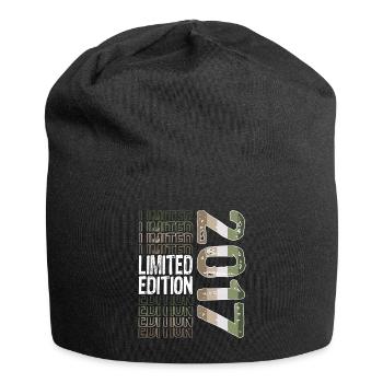 Limited Edition seit 2017 Geburtstag Vintage 2017 - Jersey-Beanie - Schwarz - Vorne