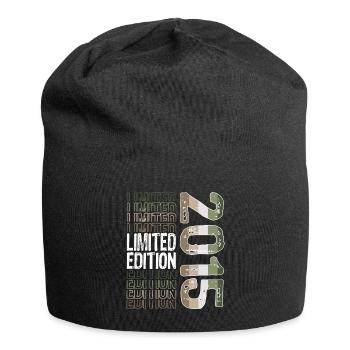 Limited Edition seit 2015 Geburtstag Vintage 2015 - Jersey-Beanie - Schwarz - Vorne