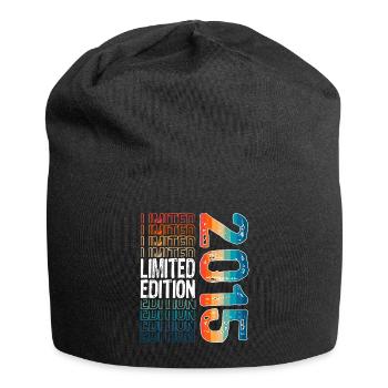 Limited Edition seit 2015 Geburtstag Vintage 2015 - Jersey-Beanie - Schwarz - Vorne