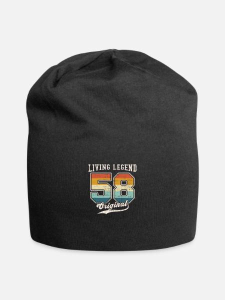 1958 Geburtstag Living Legend Original II - Jersey-Beanie - Schwarz