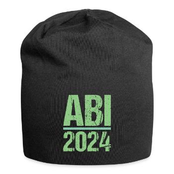 Abitur Junge Mädchen Abi Abitur 2024 - Jersey-Beanie - Schwarz - Vorne