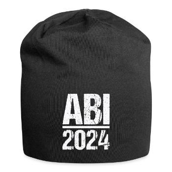 Abitur Junge Mädchen Abi Abitur 2024 - Jersey-Beanie - Schwarz - Vorne