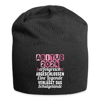 Abitur Young Girls Abitur Abitur 2024 - Jersey Beanie - black - Front