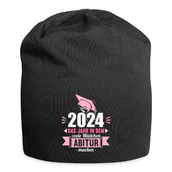 Abitur Young Girls Abi Abitur 2024 - Jersey Beanie - black - Front