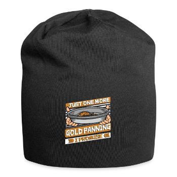 Nur noch ein Goldwaschen Ich verspreche Miner Gold - Jersey-Beanie - Schwarz - Vorne