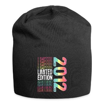 Limited Edition seit 2012 Geburtstag Vintage 2012 - Jersey-Beanie - Schwarz - Vorne