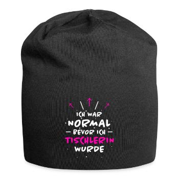 Tischlerin Spruch Schreinerin Tischlerin Geschenk - Jersey-Beanie - Schwarz - Vorne