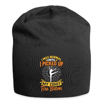 Fire Baton Fire Dance Fire Dancer Fire Dancer - Jersey Beanie - black - Front